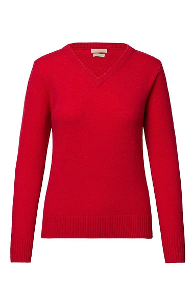 Ladies Lambswool V Neck