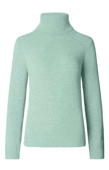 Ladies Lambswool Roll Neck Jumper