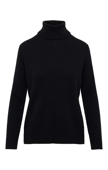 Ladies Lambswool Roll Neck Jumper