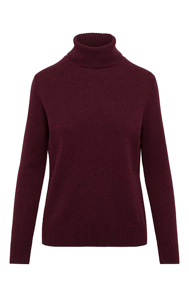 Ladies Lambswool Roll Neck Jumper