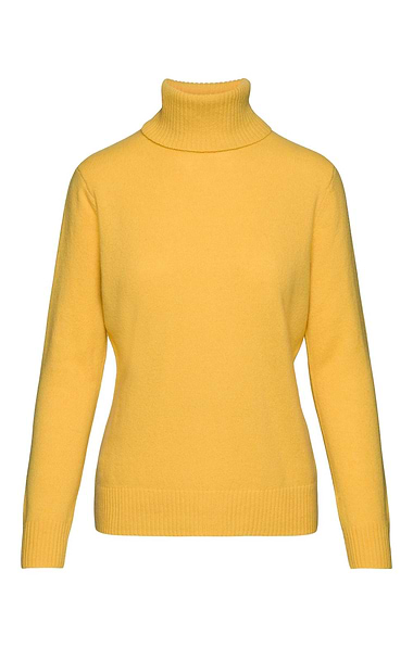 Ladies Lambswool Roll Neck Jumper