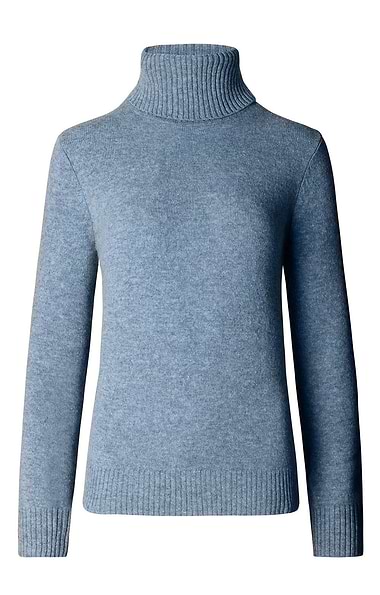 Ladies Lambswool Roll Neck Jumper