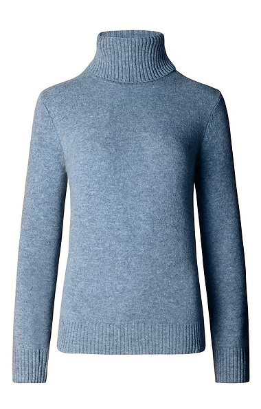 Ladies Lambswool Roll Neck Jumper