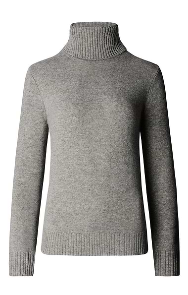 Ladies Lambswool Roll Neck Jumper