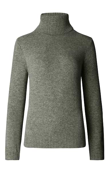 Ladies Lambswool Roll Neck Jumper