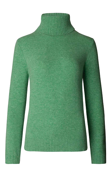 Ladies Lambswool Roll Neck Jumper