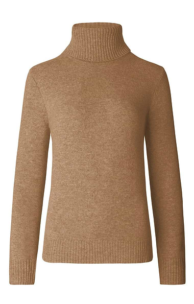 Ladies Lambswool Roll Neck Jumper
