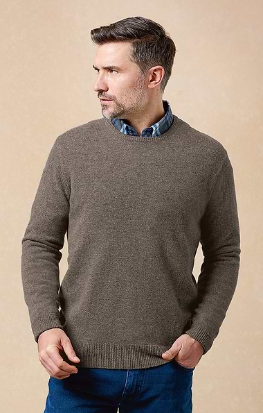 Men's Lambswool Crew Neck