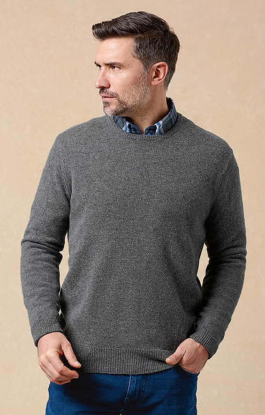 Men's Lambswool Crew Neck
