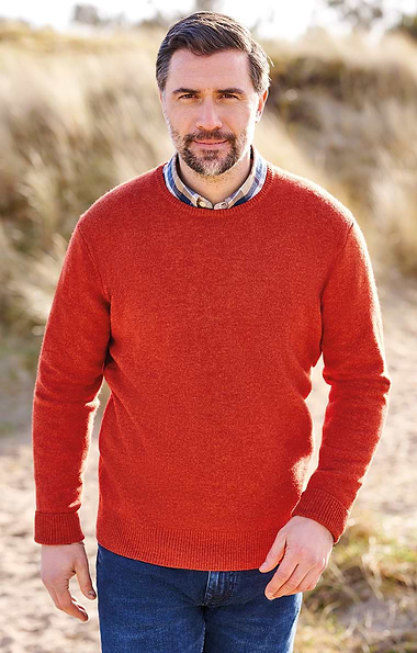 Men's Lambswool Crew Neck