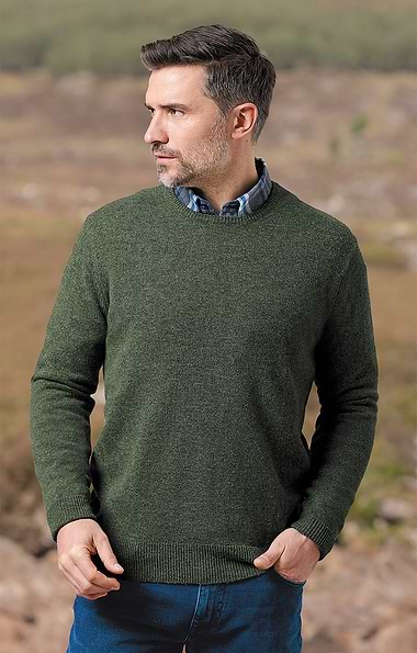 Men's Lambswool Crew Neck