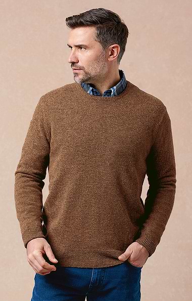 Men's Lambswool Crew Neck