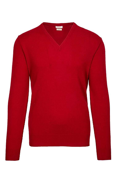 Men's Lambswool V Neck