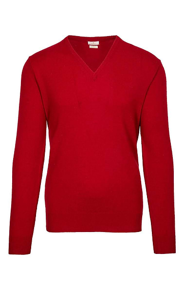 Men's Lambswool V Neck