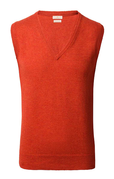 Men's V Neck Lambswool Slipover