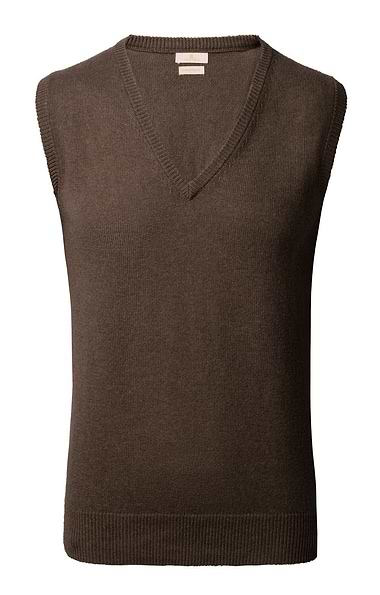 Men's V Neck Lambswool Slipover