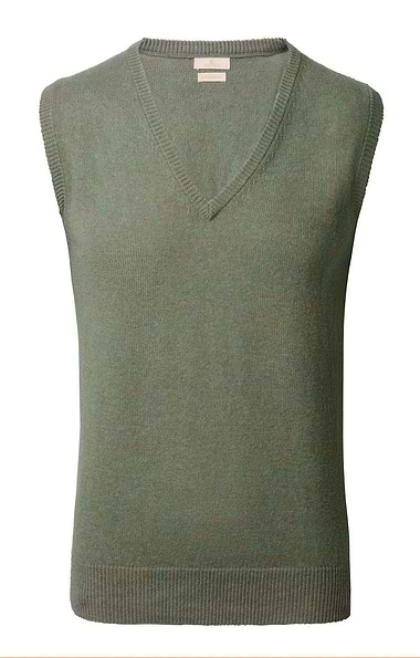 Men's V Neck Lambswool Slipover