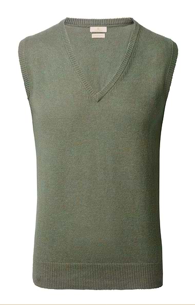 Men's V Neck Lambswool Slipover