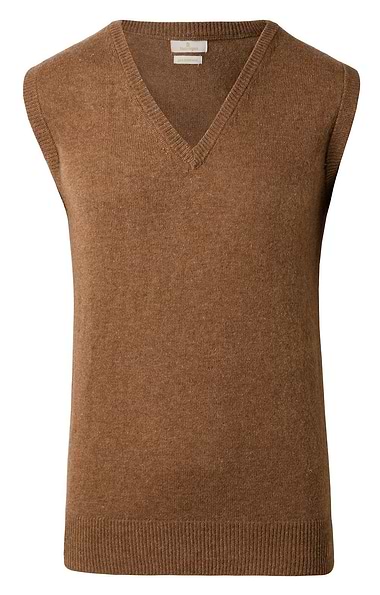 Men's V Neck Lambswool Slipover