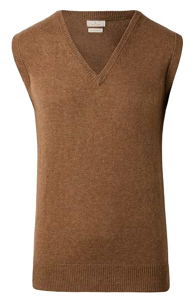 Men's V Neck Lambswool Slipover