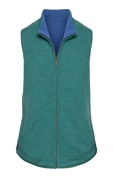Ladies Lambswool Reversible Gilet
