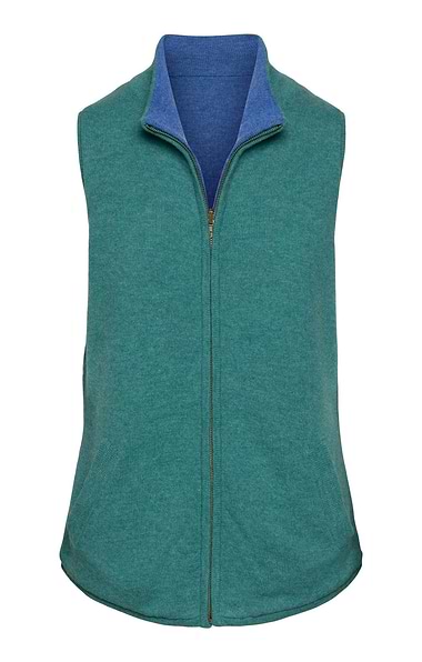 Ladies Lambswool Reversible Gilet