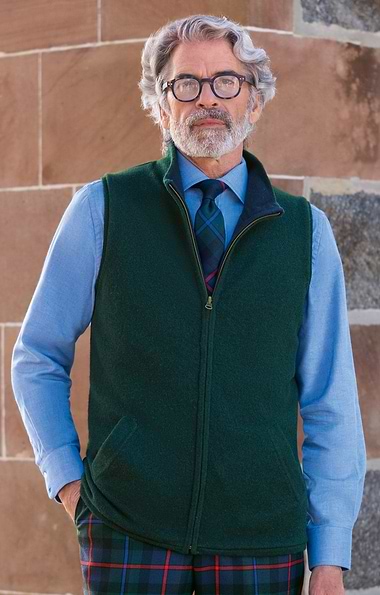 Men's Lambswool Reversible Gilet