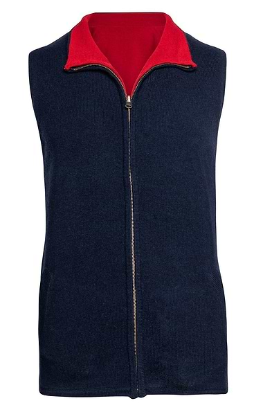 Men's Lambswool Reversible Gilet