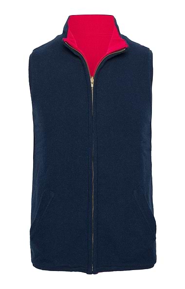 Men's Lambswool Reversible Gilet