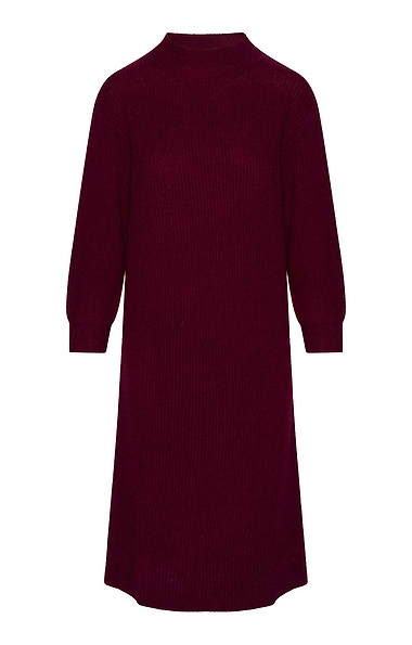 Ladies Lambswool Ribbed Dress