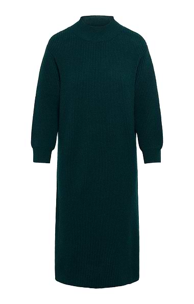 Ladies Lambswool Ribbed Dress
