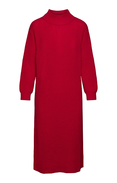 Ladies Lambswool Ribbed Dress