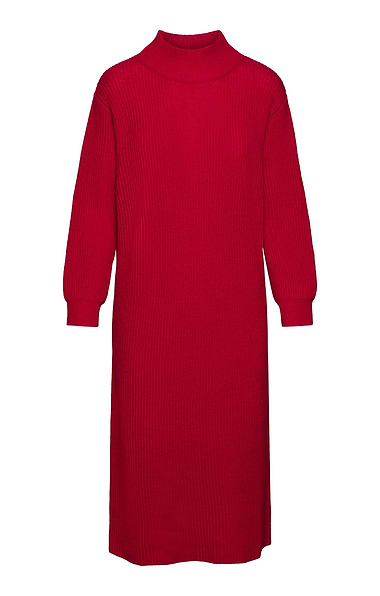 Ladies Lambswool Ribbed Dress