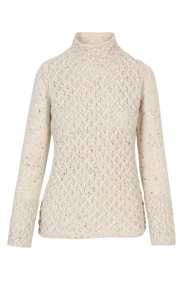 Ladies Wool & Cashmere Trellis Sweater