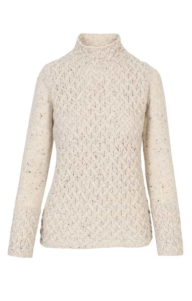 Ladies Wool & Cashmere Trellis Sweater