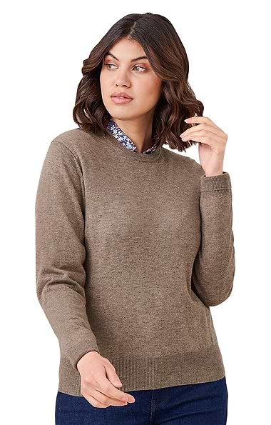 Ladies Merino Crew Neck Jumper