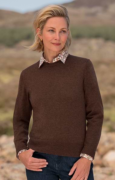 Ladies Merino Crew Neck Jumper
