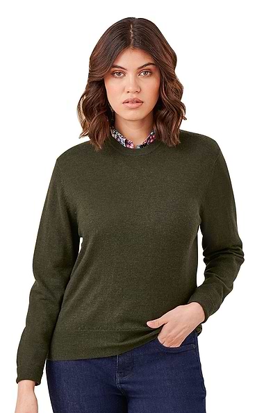 Ladies Merino Crew Neck Jumper