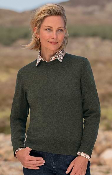 Ladies Merino Crew Neck Jumper