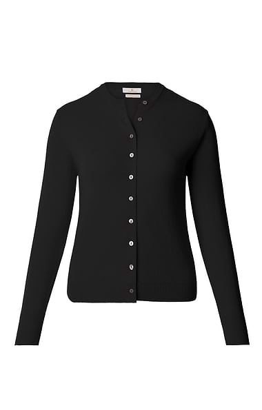 Ladies Merino Crew Cardigan