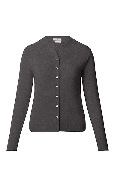 Ladies Merino Crew Cardigan