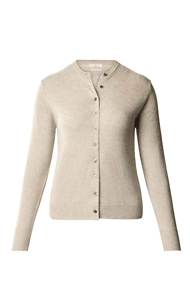 Ladies Merino Crew Cardigan