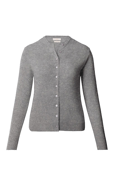 Ladies Merino Crew Cardigan