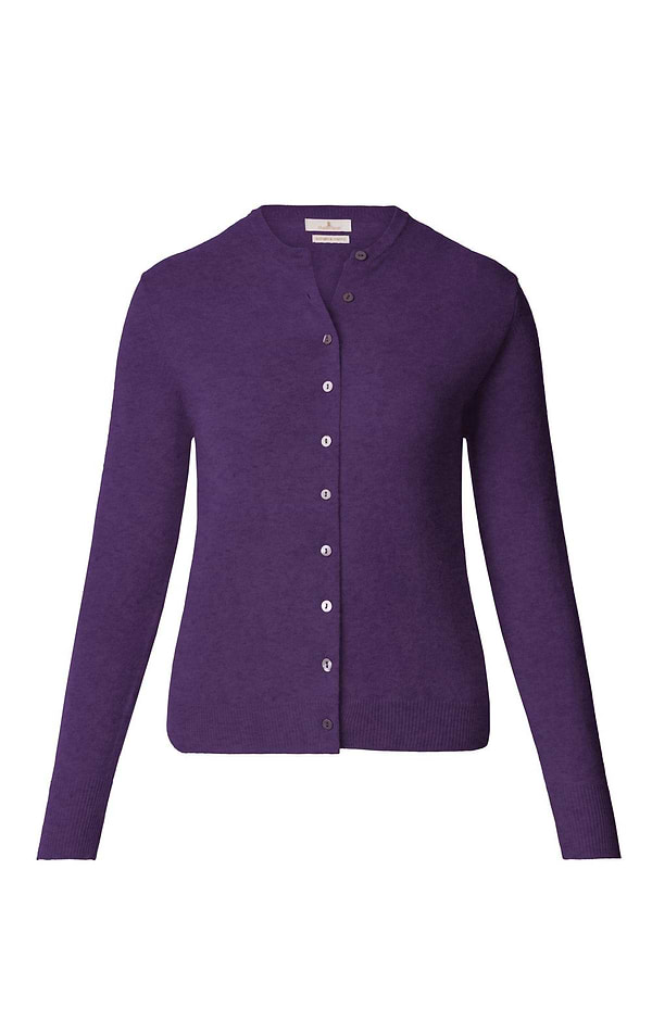Ladies Merino Crew Cardigan
