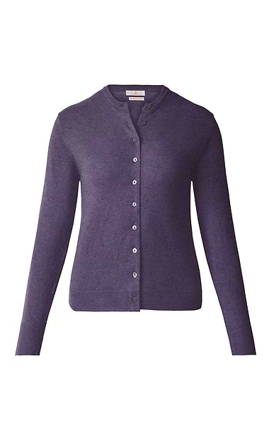 Ladies Merino Crew Cardigan