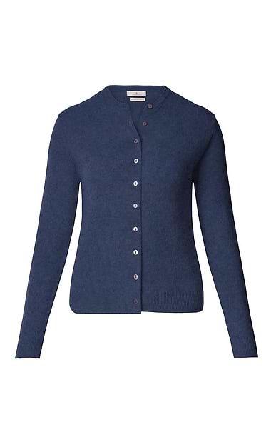 Ladies Merino Crew Cardigan