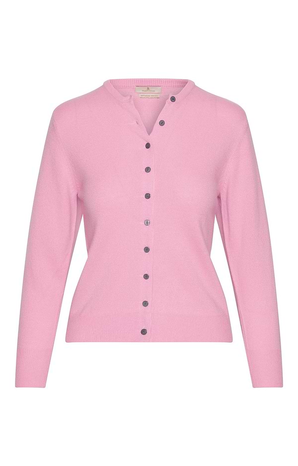 Ladies Merino Crew Cardigan