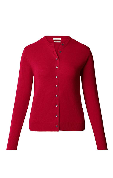 Ladies Merino Crew Cardigan