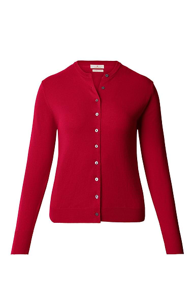 Ladies Merino Crew Cardigan