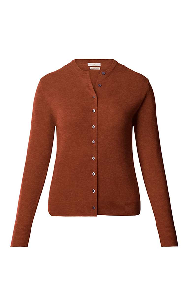Ladies Merino Crew Cardigan